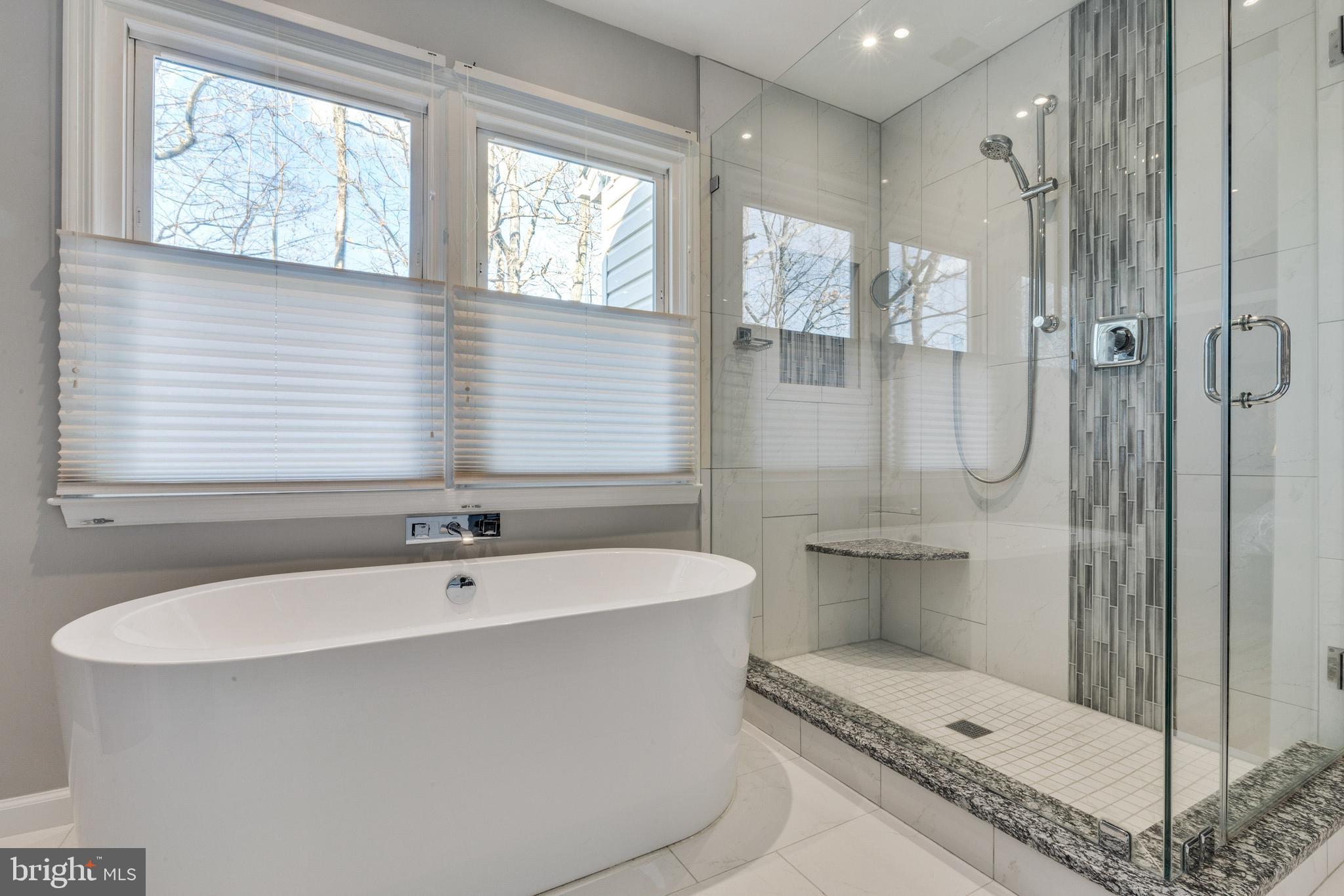12332 Washington Brice Road Fairfax, VA 22033 - Photo 36 of 54 Owner's Bath w/Free-Standing Tub & Huge Shower!