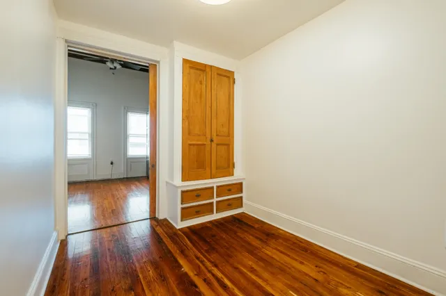 wooden floor in a room