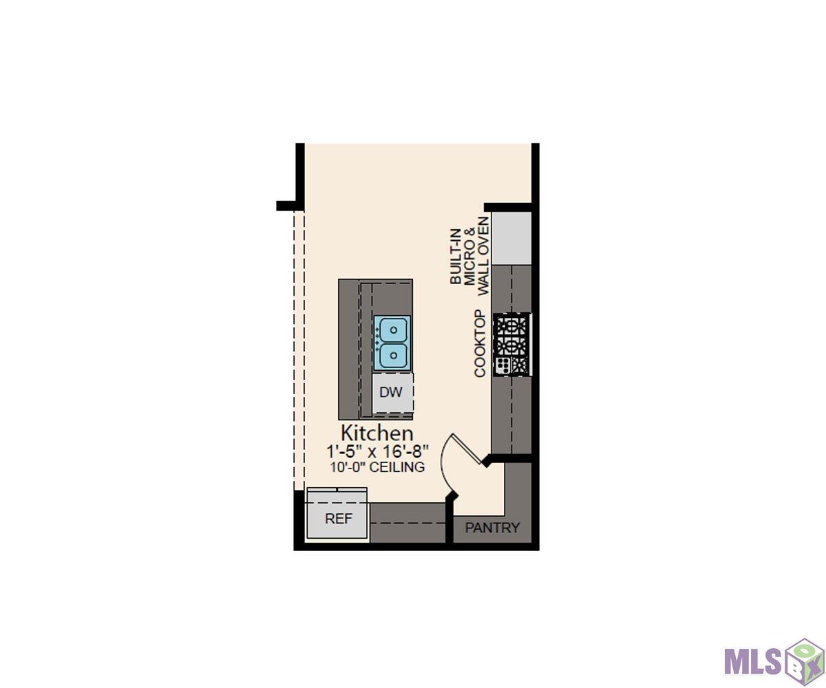 21494 Yellow Fin Drive Springfield, LA 70462 - Photo 32 of 33 Optional Gourmet Kitchen Layout