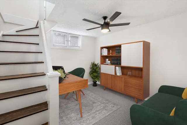 a view of a room with shelf