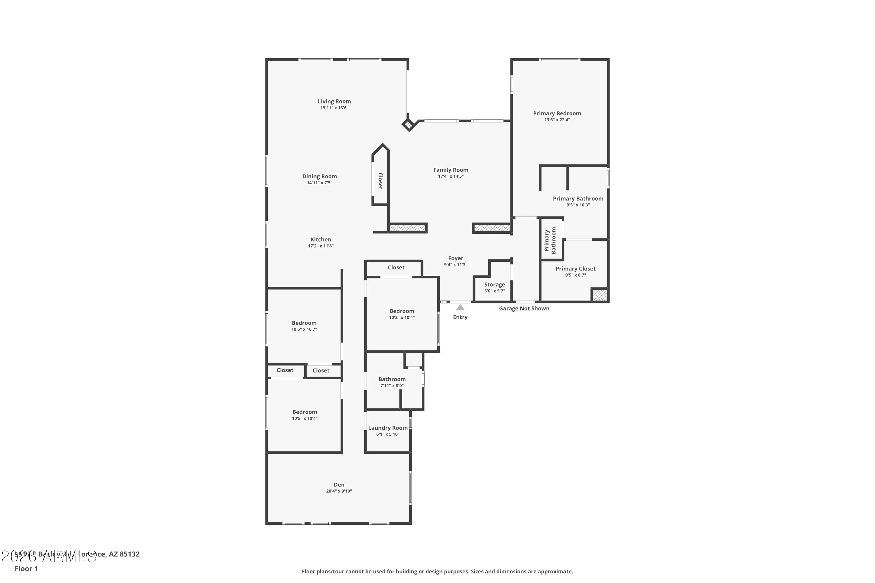 9917 Barley Road Florence, AZ 85132 - Photo 53 of 53 a picture of a floor plan