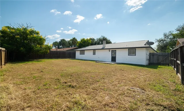a backyard of a house
