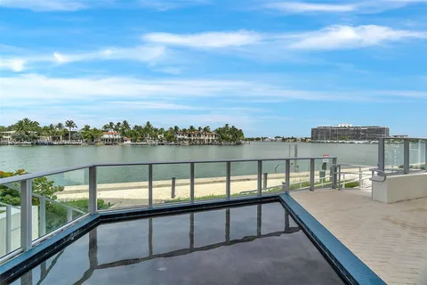 swimming pool view from a balcony