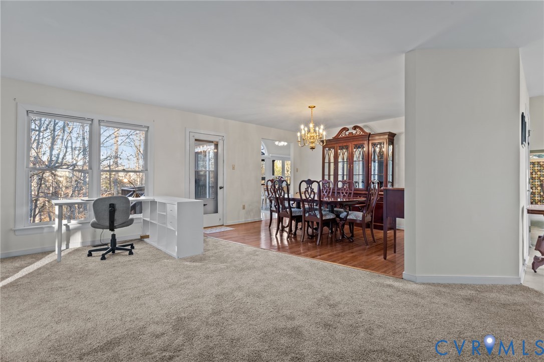 518 Rebel Ridge Road Colonial Heights, VA 23834 - Photo 26 of 44 a view of a livingroom and dining room