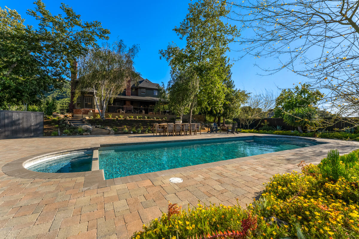 13100 Ojai Road Santa Paula, CA 93060 - Photo 3 of 60 a view of pool with outdoor seating and yard