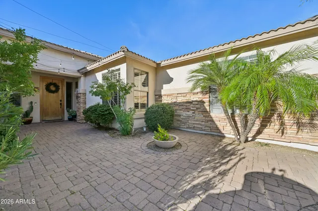 a view of a entryway door front of house