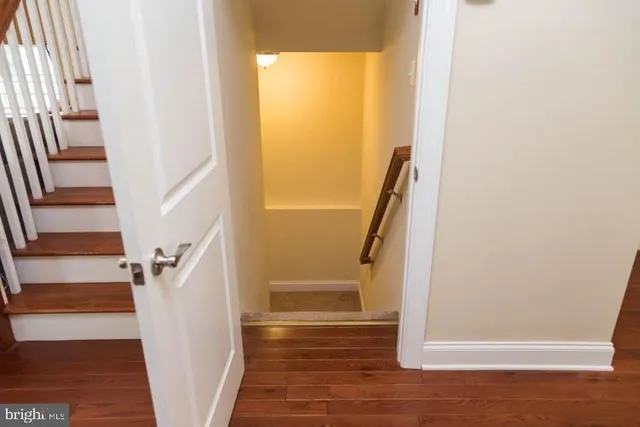 a view of an entryway with staircase