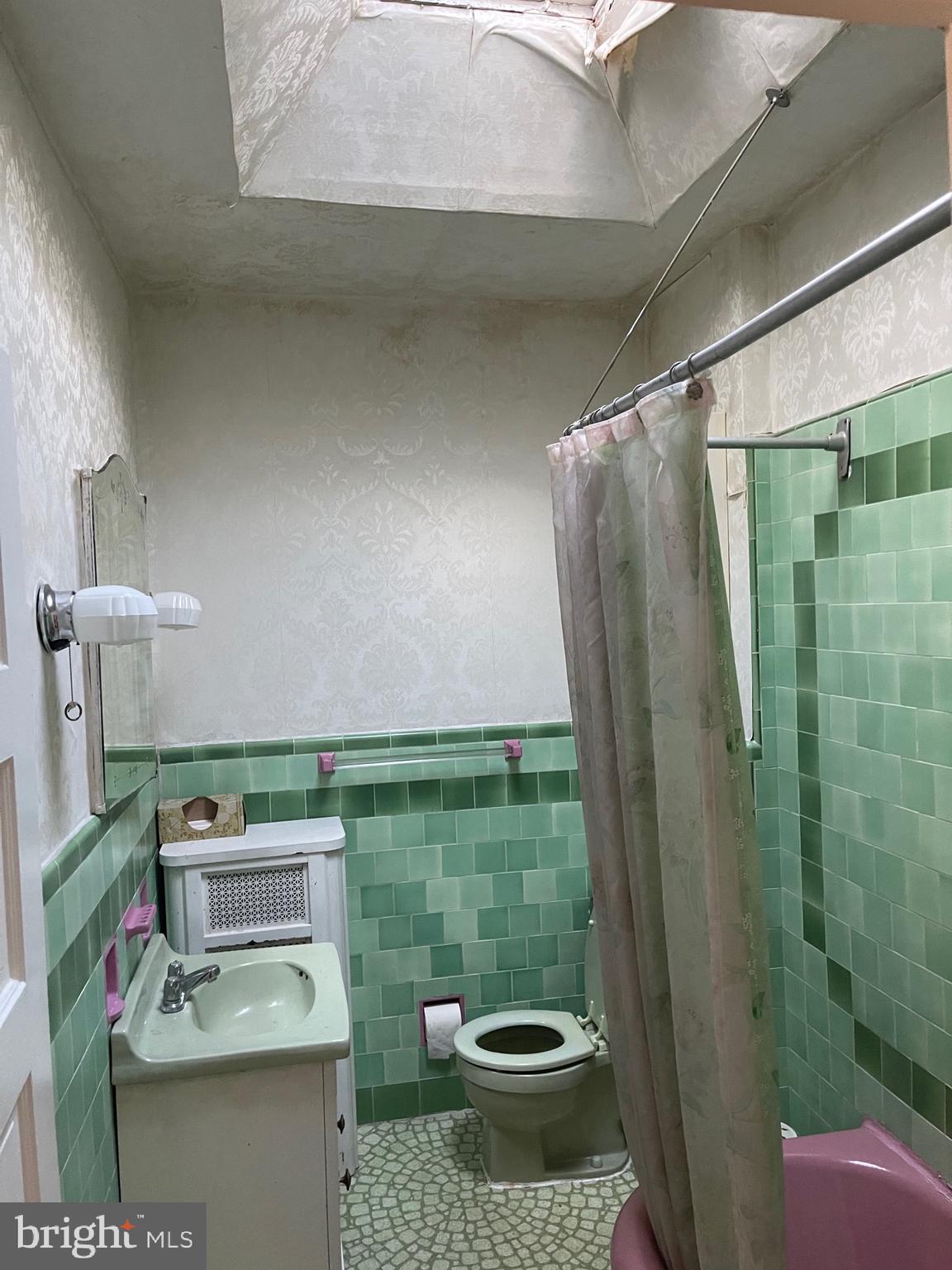 103 North 55th Street Philadelphia, PA 19139 - Photo 9 of 23 Bathroom with Skylight