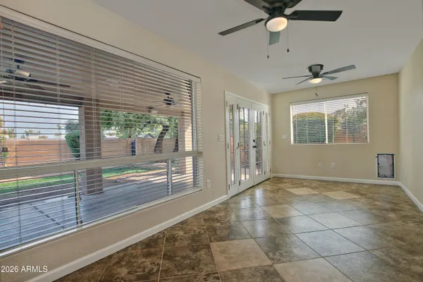 a view of an entryway with a window