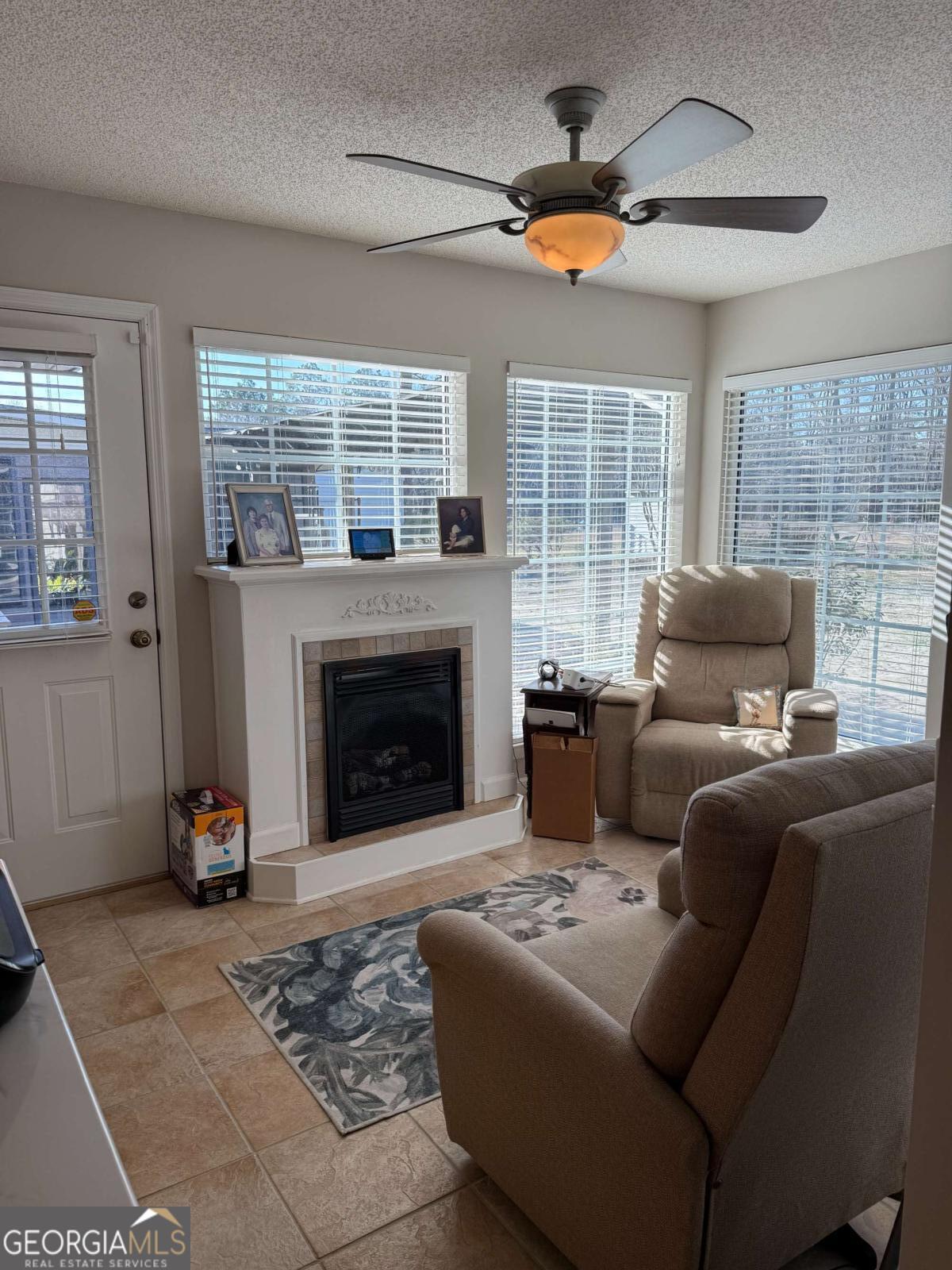 5686 Golden Isle West Baxley, GA 31513 - Photo 78 of 122 a living room with furniture a window and a fireplace