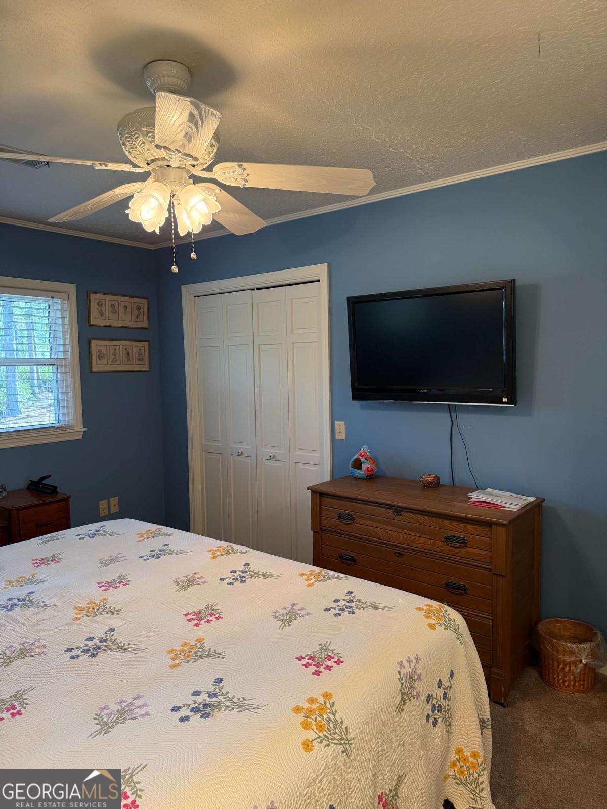 5686 Golden Isle West Baxley, GA 31513 - Photo 85 of 122 a bedroom with a bed and a flat screen tv