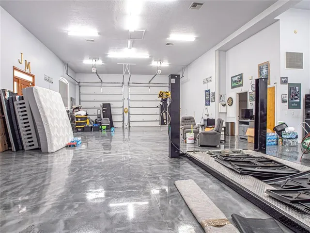 a view of livingroom with furniture and front door