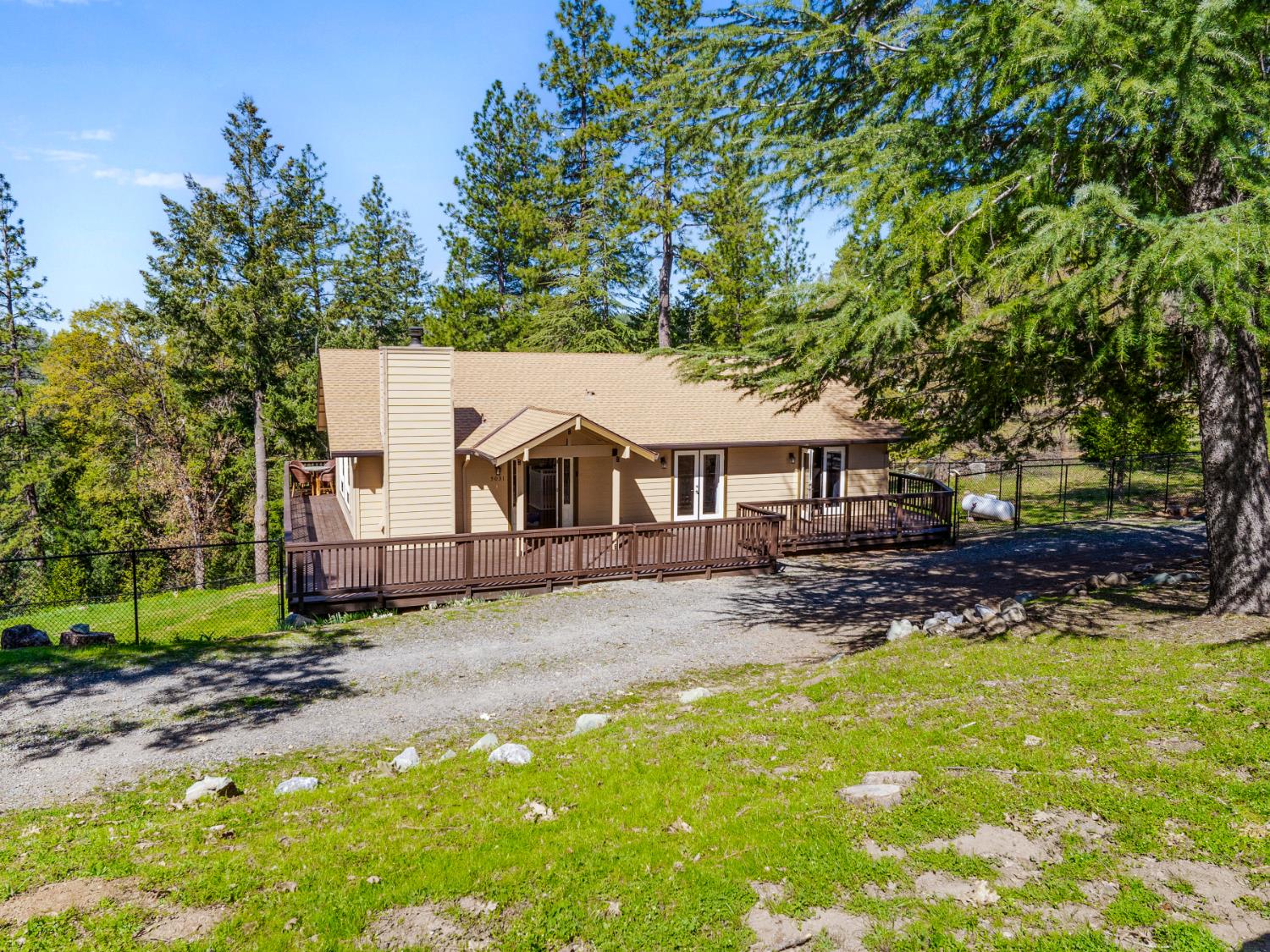 5031 Shooting Star Road Pollock Pines, CA 95726 - Photo 3 of 53 front of house with circle driveway