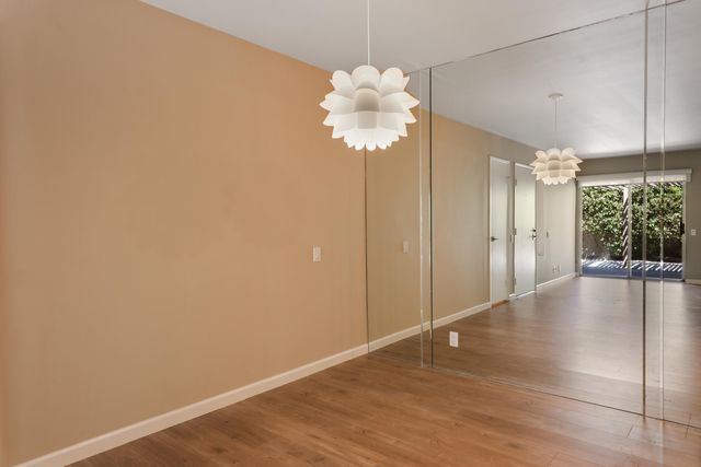 a view of a livingroom with a chandelier