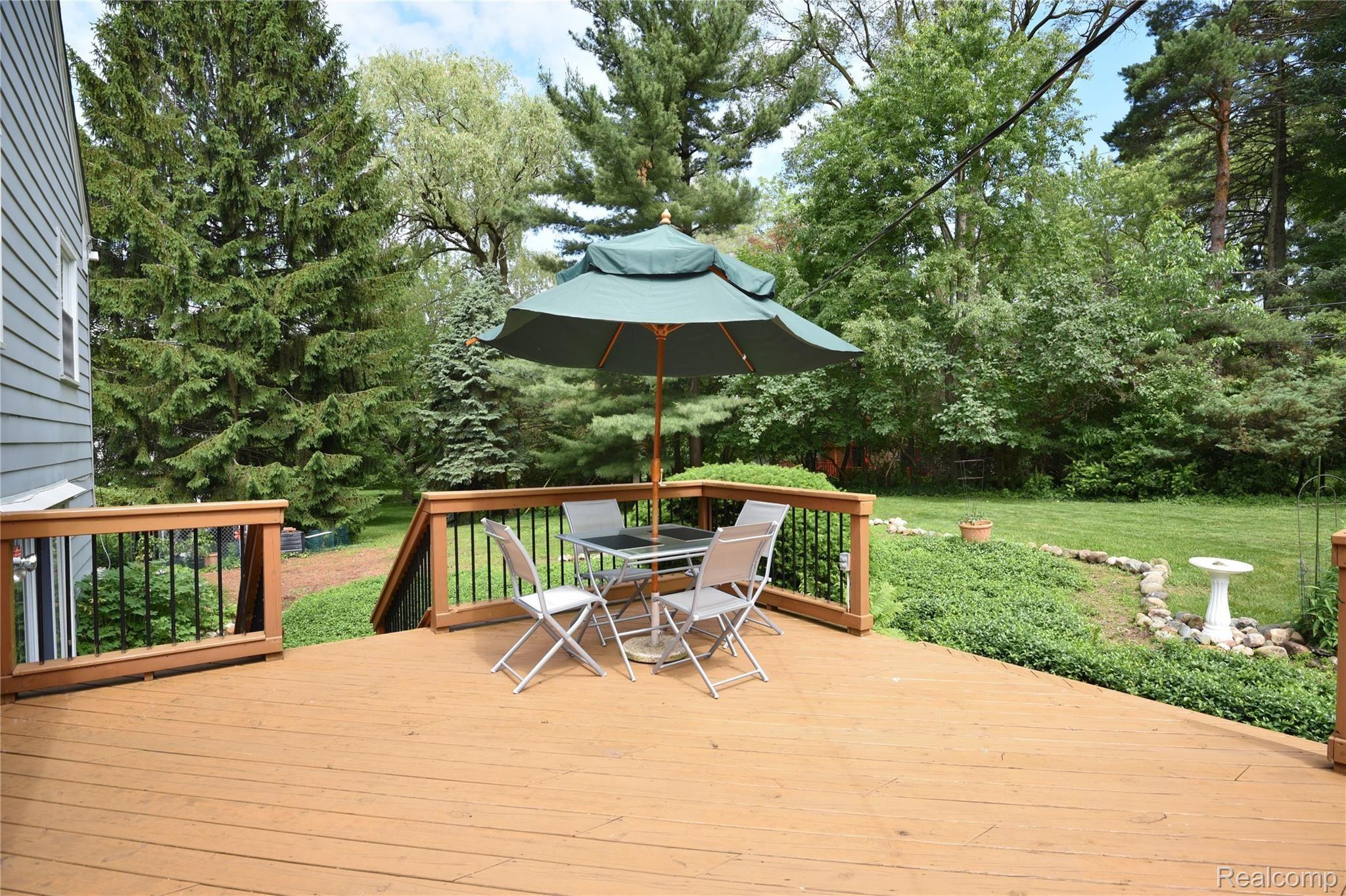 2962 Mohawk Lane Rochester, MI 48306 - Photo 14 of 28 Large 280 Sq Ft Deck off Kitchen w/ Two Gas Hookups