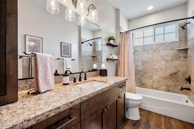 a view of a city with a mountain