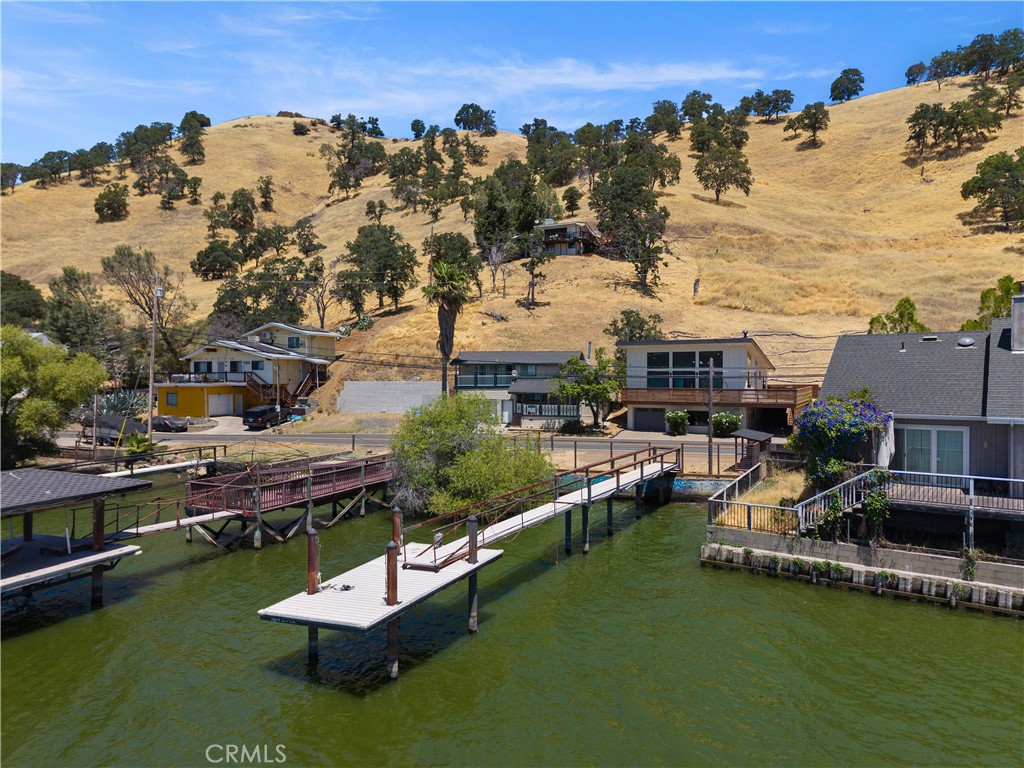 12630 Lakeshore Drive Clearlake, CA 95422 - Photo 57 of 73 an aerial view of a house with a garden and lake view