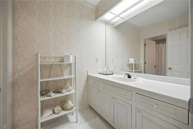 a view of balcony with furniture