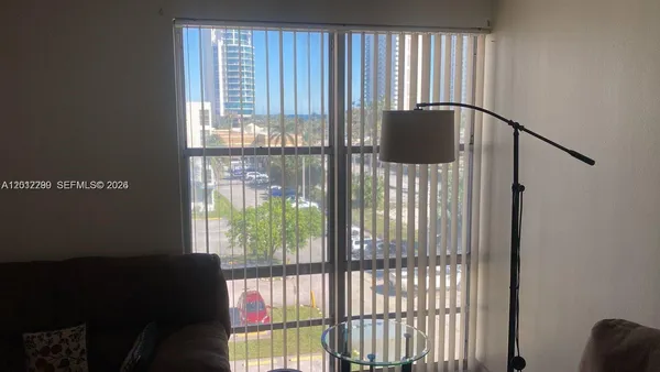 a view of balcony and window