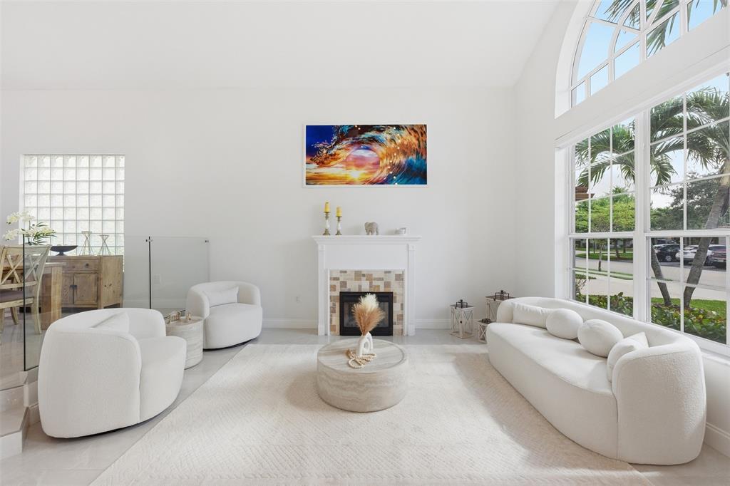 17331 Southwest 33rd Street Miramar, FL 33029 - Photo 3 of 53 a living room with furniture and a large window