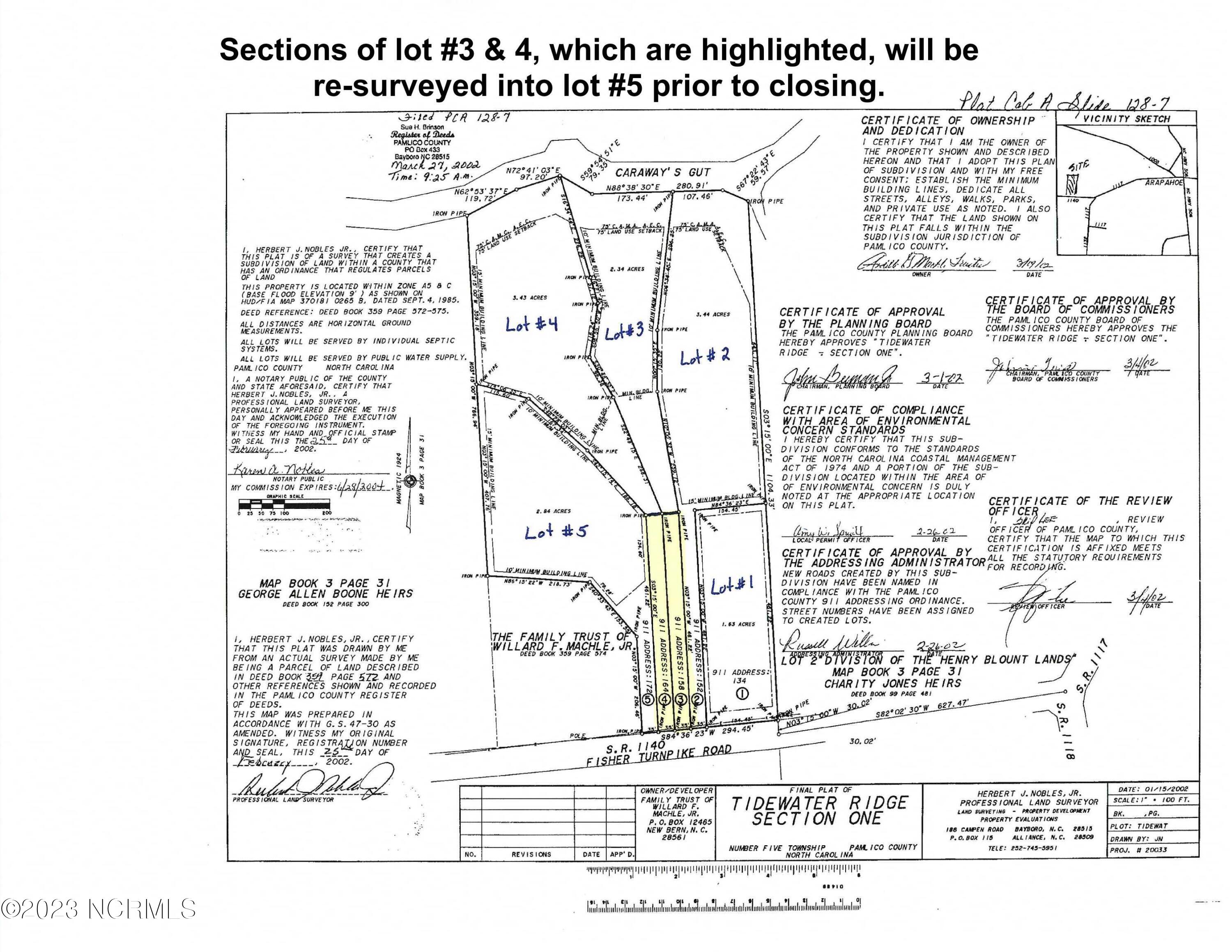 158 Fisher Turnpike Road Arapahoe, NC 28510 - Photo 27 of 27 Plat Map Updates