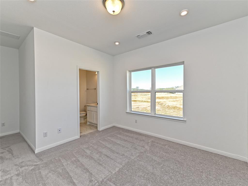 270 Prairie Clover Drive Dripping Springs, TX 78620 - Photo 24 of 28 Unfurnished bedroom featuring ensuite bathroom, light carpet, and recessed lighting