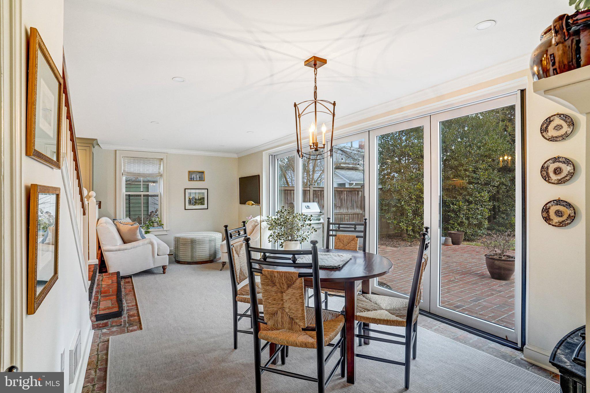 7153 Main Street Clifton, VA 20124 - Photo 15 of 77 a view of a dining room with furniture window and outside view