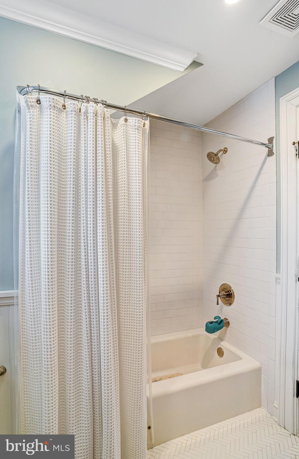 7153 Main Street Clifton, VA 20124 - Photo 53 of 77 a bathroom with a shower and a bath tub