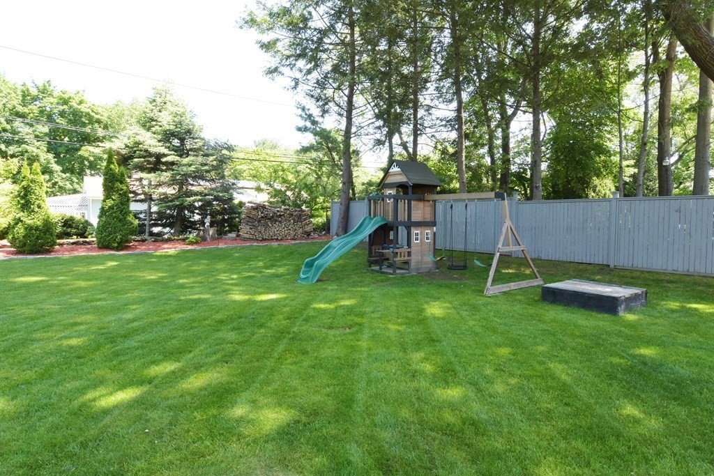 64 Kinnicutt Road Worcester, MA 01602 - Photo 35 of 38 a view of a backyard with a slide