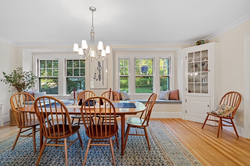30 Burlington Street Lexington, MA 02420 - Photo 6 of 34 a view of a dining room with furniture window and outside view