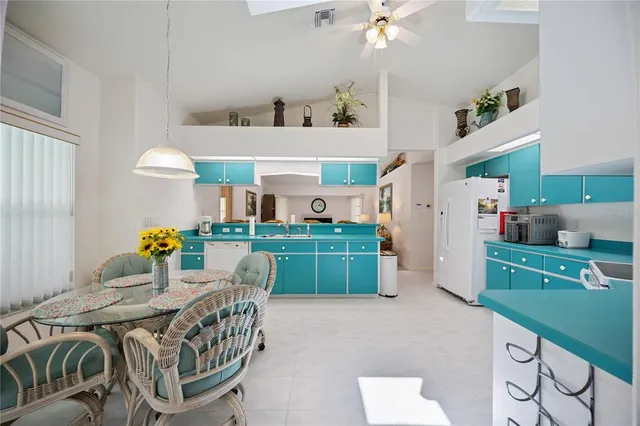 a bedroom with furniture and a bed