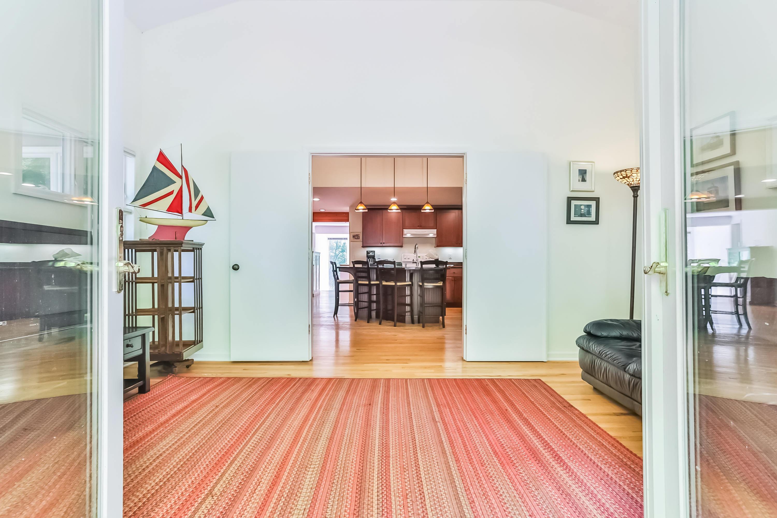 9 Little Brook Road Rowayton, CT 06853 - Photo 15 of 35 a view of a hallway view with wooden floor and furniture