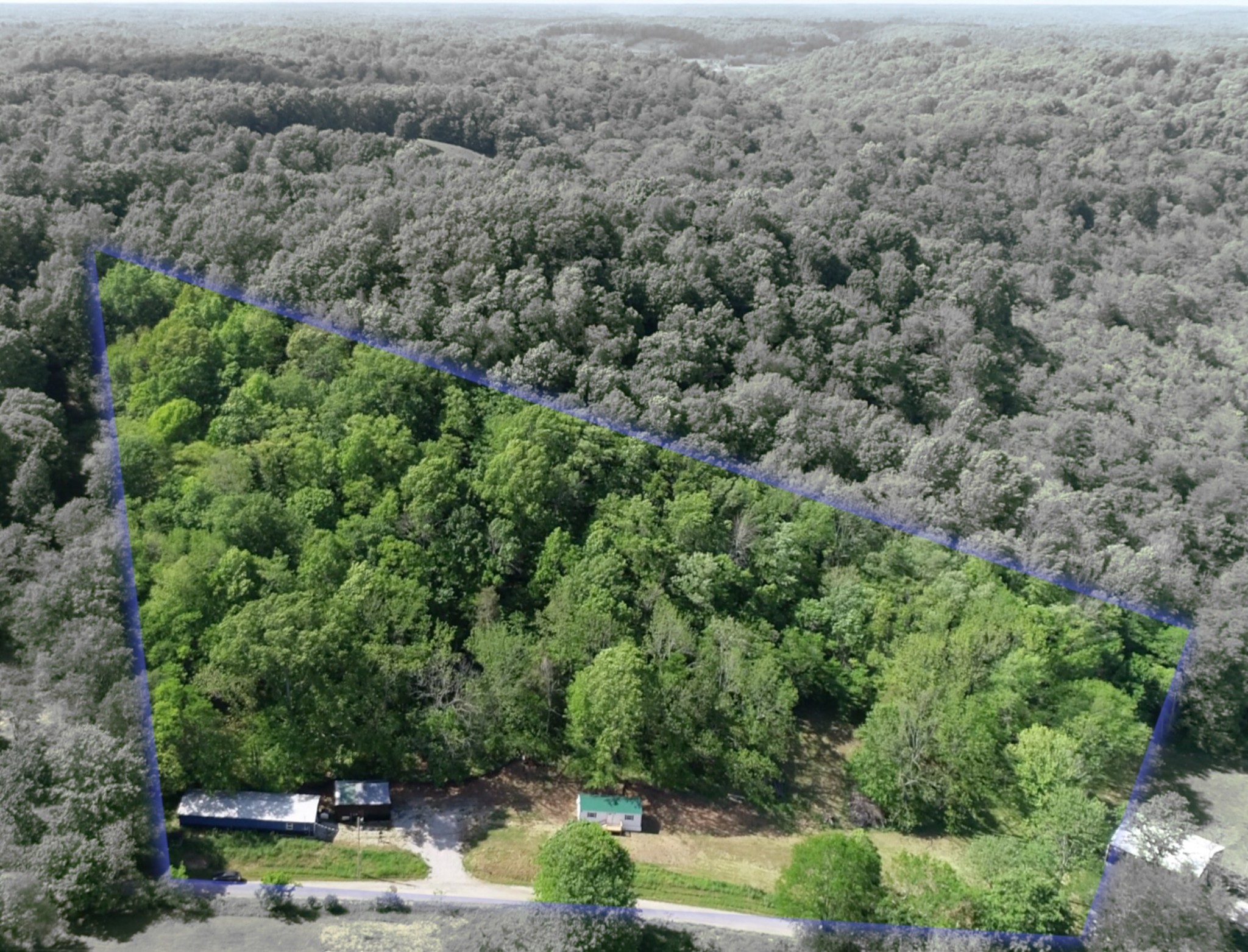 140 Ben Johnson Road Pulaski, TN 38478 - Photo 2 of 44 an aerial view of a house with a yard