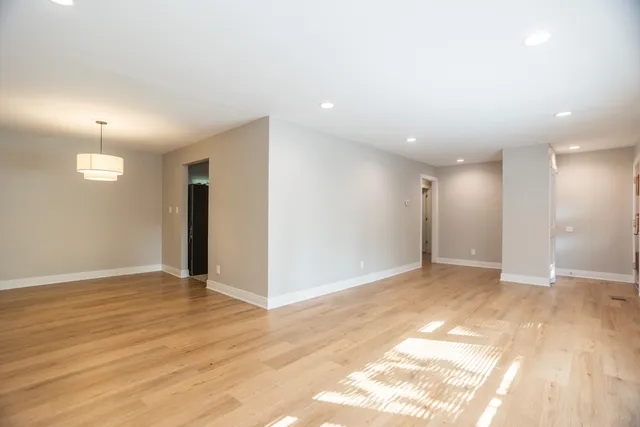 a view of an empty room