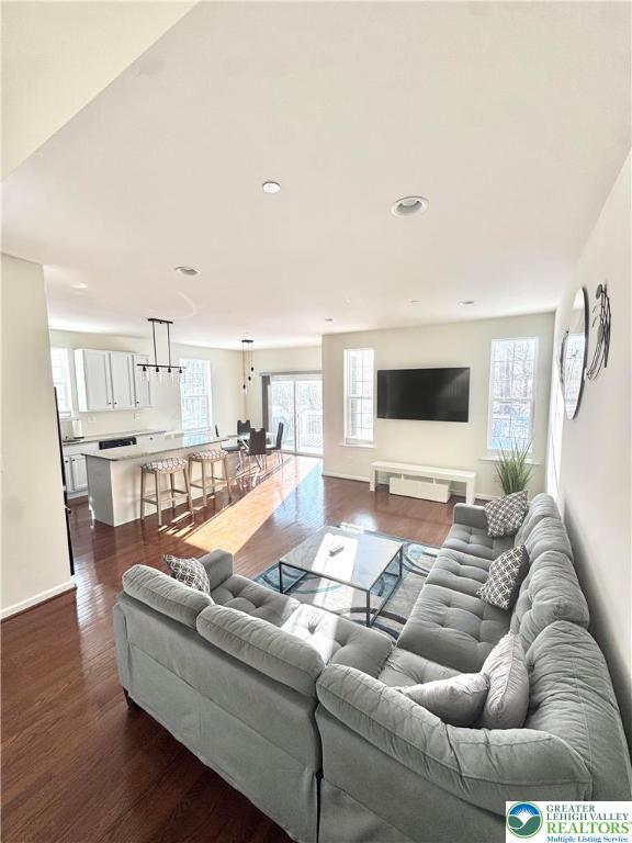 370 Redclover Lane Allentown, PA 18104 - Photo 7 of 33 a living room with furniture and a flat screen tv