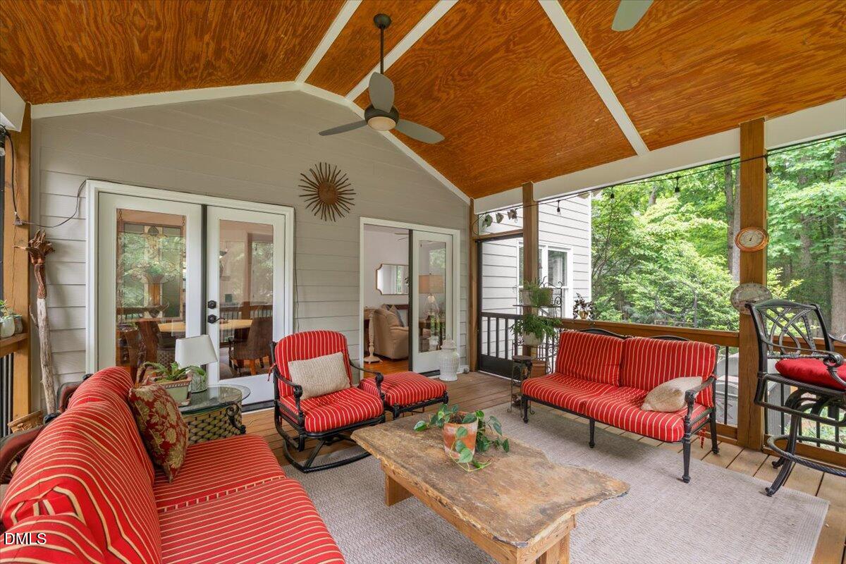 109 Hemingway Forest Place Raleigh, NC 27607 - Photo 9 of 33 a outdoor living space with furniture and a potted plant