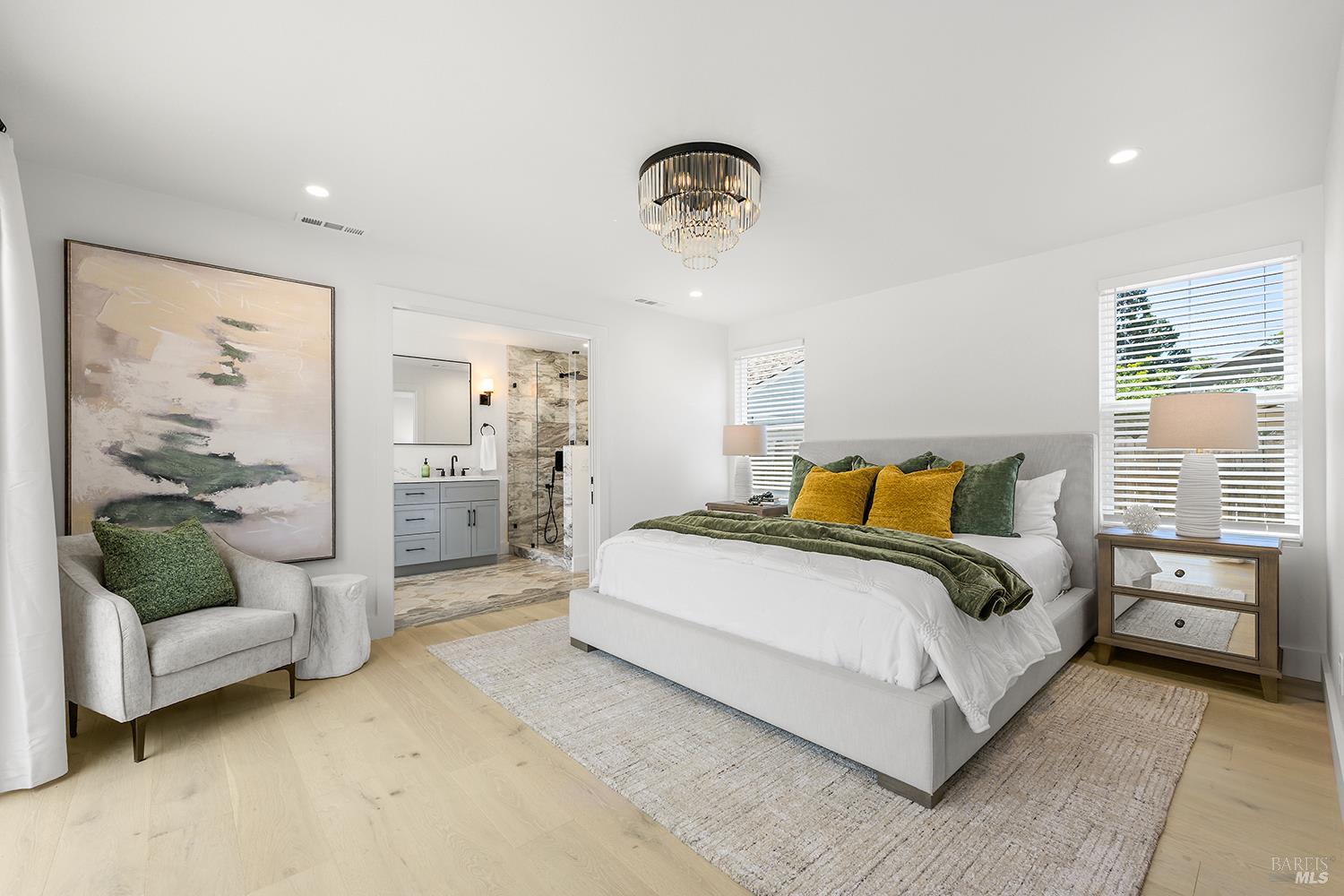 2152 Montecito Avenue Santa Rosa, CA 95404 - Photo 25 of 47 a spacious bedroom with a bed and a couch