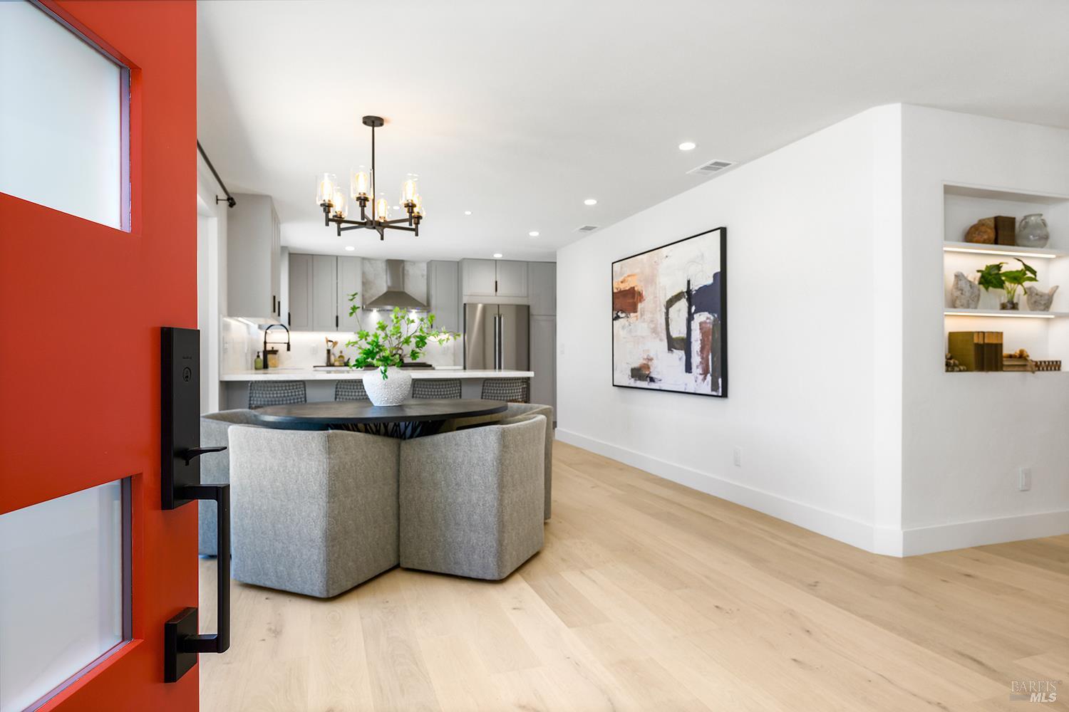 2152 Montecito Avenue Santa Rosa, CA 95404 - Photo 6 of 47 a dining table with kitchen view