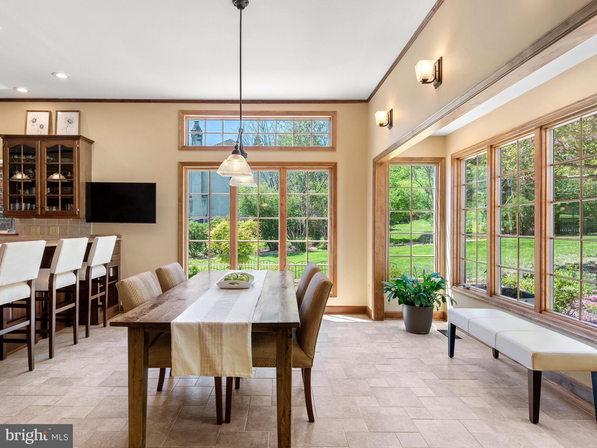 673 Thomas Jefferson Road Wayne, PA 19087 - Photo 16 of 64 a view of a dining room with furniture window and outside view