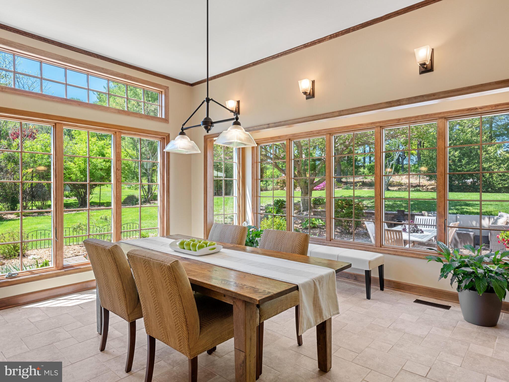 673 Thomas Jefferson Road Wayne, PA 19087 - Photo 17 of 64 a dining room with furniture window and outside view