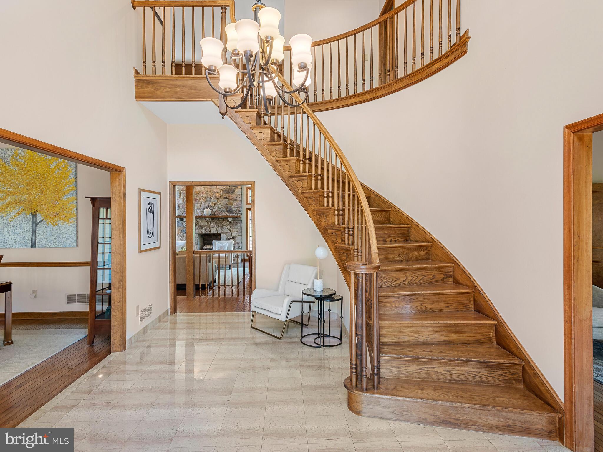 673 Thomas Jefferson Road Wayne, PA 19087 - Photo 2 of 64 a view of entryway and hall with wooden floor