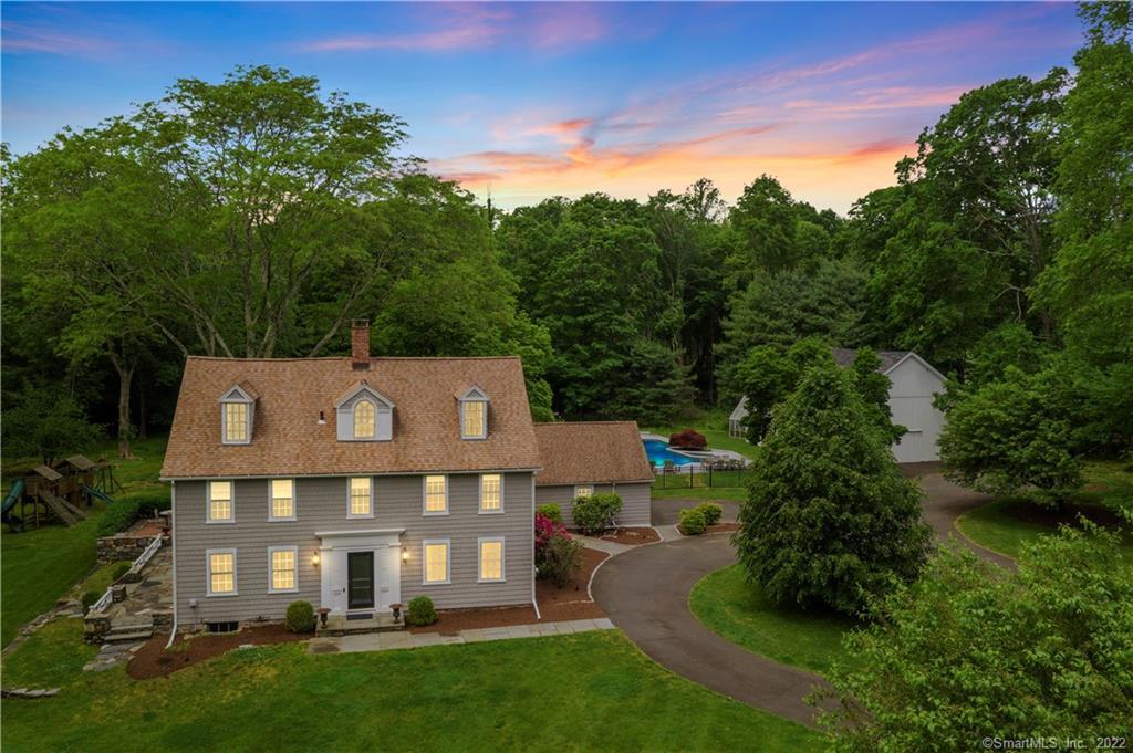 Once a Saltbox style, this home has been expanded and enhanced throughout the years and in the process the ceilings were raised so this home has 8 1/2 foot ceilings creating a more open feel throughout.