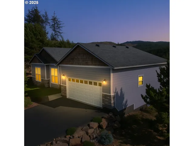 a front view of a house