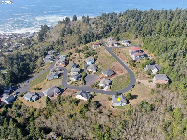 an aerial view of house with outdoor space