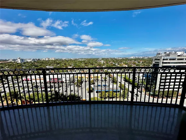 a view of city from a roof deck