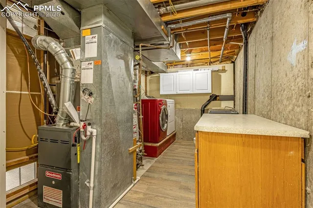 a view of storage and utility room