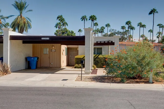 a view of a house with a patio
