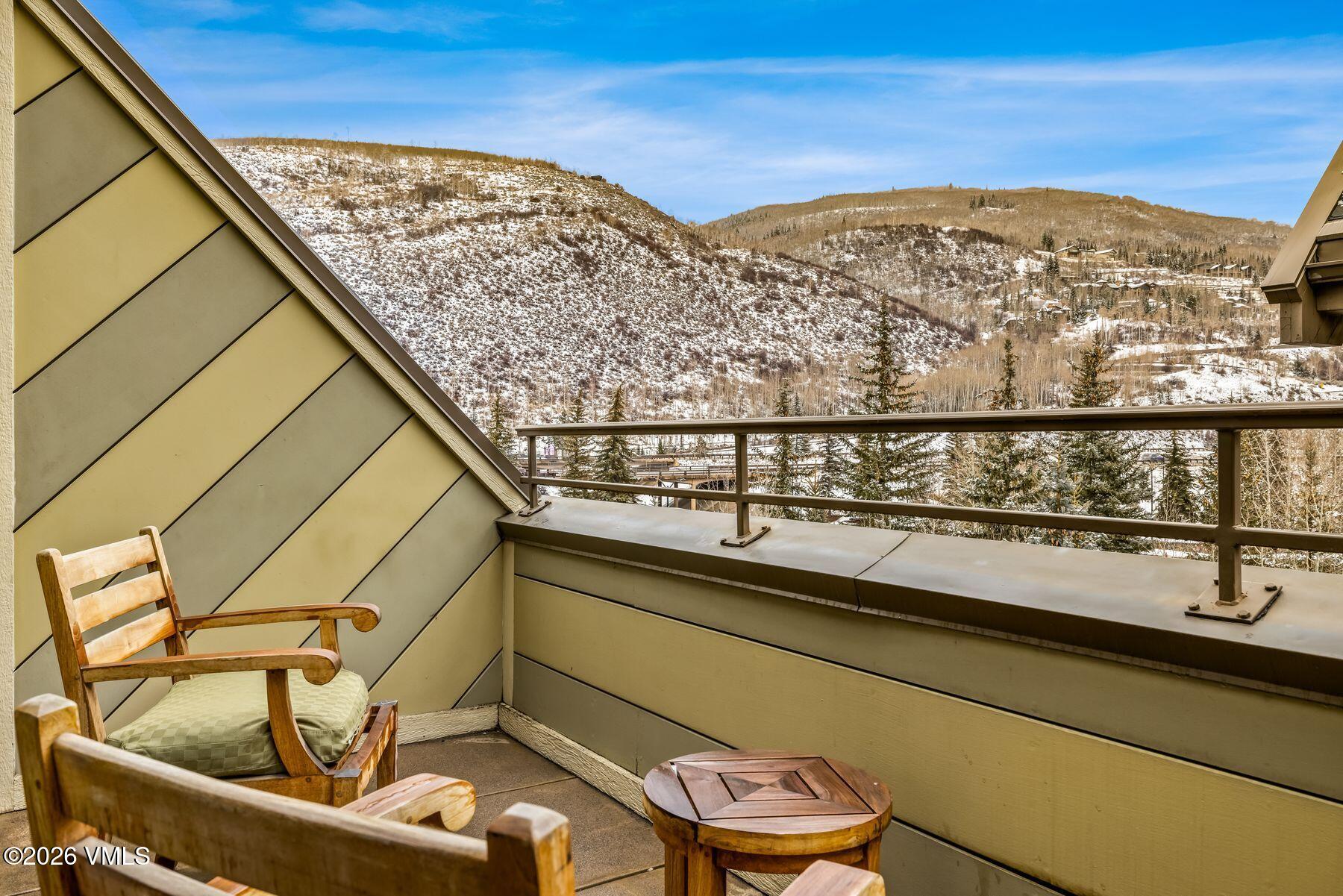 1 Vail Road, Unit 9204 Vail, CO 81657 - Photo 19 of 27 a view of a balcony with an outdoor space