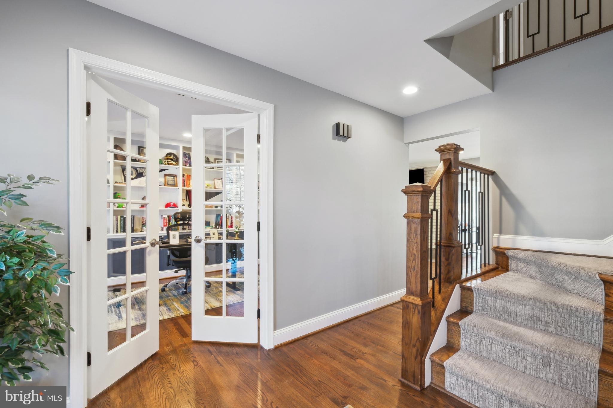 9408 Wooden Bridge Road Potomac, MD 20854 - Photo 3 of 13 French doors to main floor office