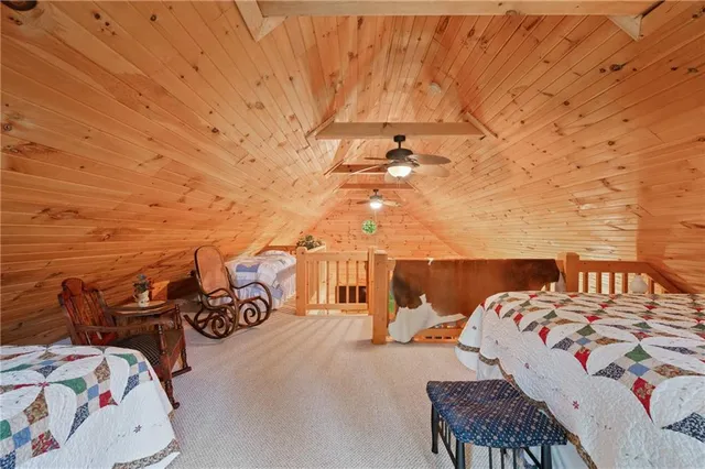 a view of a patio with wooden floor